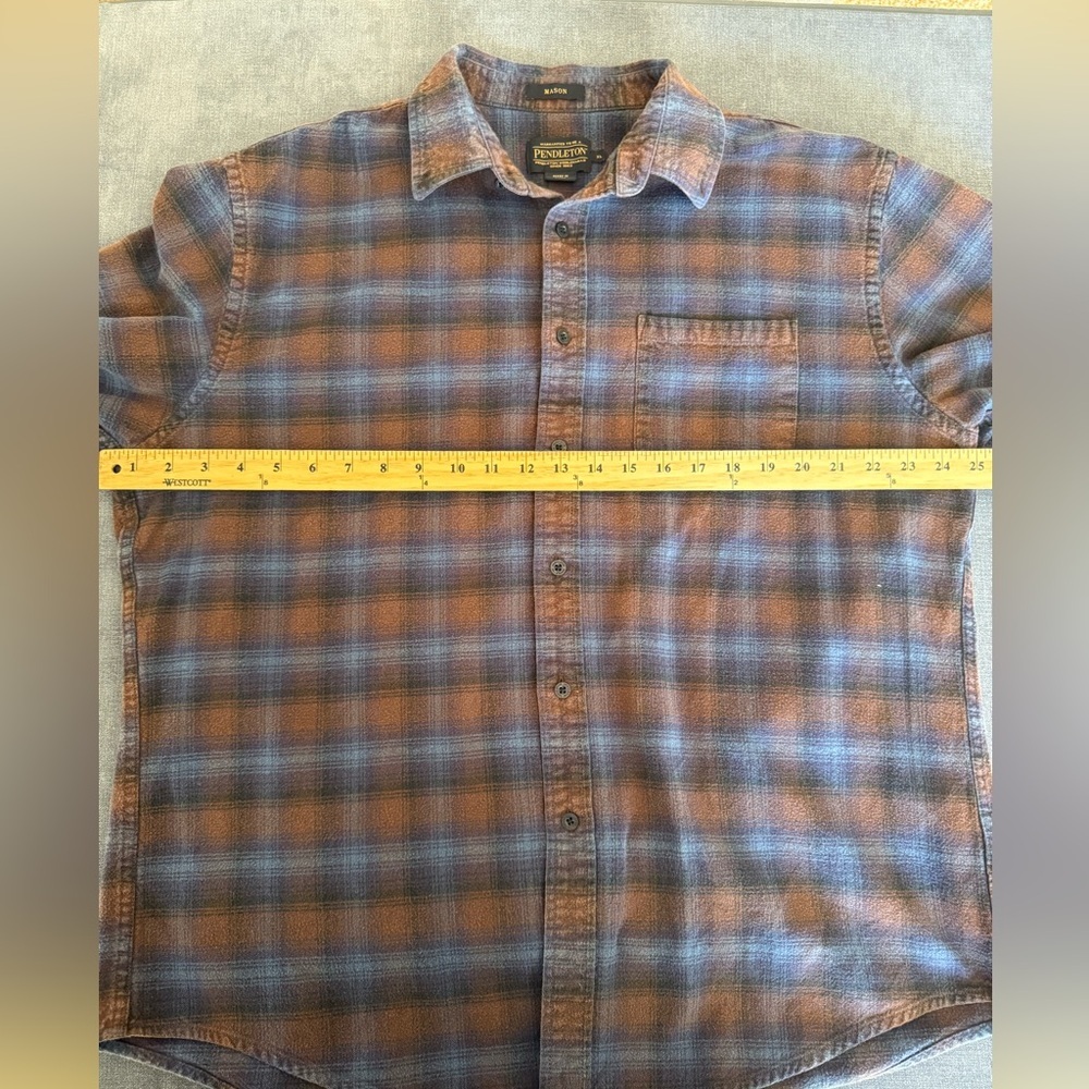 Pendleton Mens Mason Button Down Flannel Sz Xl Co… - image 7